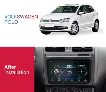 2 Din Avto Multimedijski predvajalnik Navigacija Gps Za VW /Volkswagen/Golf/Polo/Tiguan/Passat/b7/b6/SEDEŽ/leon/Škoda/Octavia Zaslon na Dotik