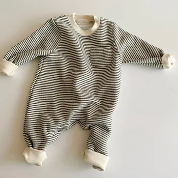 2019 Jeseni In Pozimi Baby Jumpsuit Trak Plišastih Moda Preprostost Prosti Čas Zgosti Fantje In Dekleta Jumpsuit Oblačila
