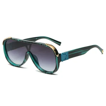 2020 Nov Modni Ščit Sončna Očala Za Ženske Potovanja Letnik Prevelike Sončne Očala Za Moške Uv400 Hip Hop Očala Črna