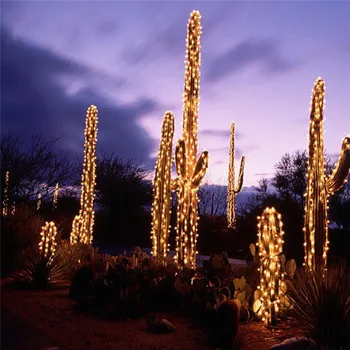 20M 200 LED Sončne Niz Bakreno žico Pravljice Niz Božično Garland Svetlobe svate Počitnice Novo leto dekoracijo