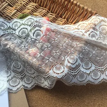 20yards 18 cm Spandex Stretch čipke tkanine DIY Ročno pribor Oblačilo needlework šiva Obleko rob spodnje Perilo dekoracijo 437