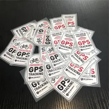 2PCS GPS Sledenje, Varnostni Sistem, Nalepke za Avto Styling Kolo Zaščitene GPS Alarm Motornih DIY Decals