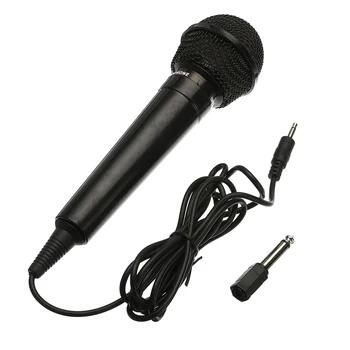 3,5 mm + 6,35 mm Fazi Žični Mikrofon Karaoke Ročni Megafon Univerzalno Uspešnosti Javnega Oddajnik Snemanje Prenosni