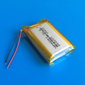 3,7 V 1400mAh litij-polimer za polnjenje Lipo baterije za bluetooth GPS žični mikrofon pametne ure, zvočnik Diktafona 103048