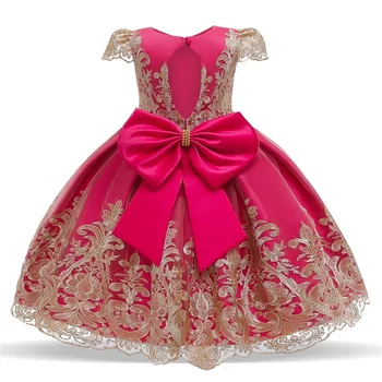 4-10 Let Fancy Baby Dekleta Oblačenja Novo Leto Stranka Večerne Elegantno Princesa Obleko Žogo Halje, Poroka, Otroci, Obleke Za Dekleta