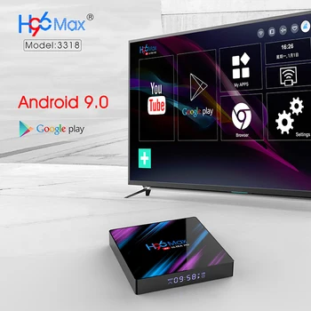 4K Smart TV Box Android 9.0 4GB Ram 32GB/64GB Rom RK3318 USB3.0 BT 4.0 Google Play Set Top Box