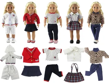 5 nastavite 18 inch lutka obleko obleko, ročno izdelana obleka za 18 inch lutka Ameriški Lutka Princesa Obleko Veliko Slog za Izbiro