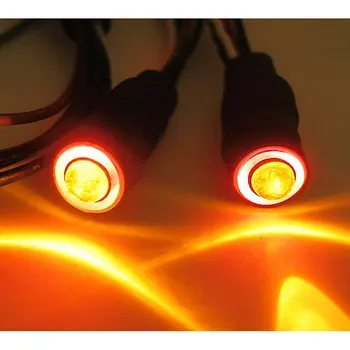 5pcs 5mm Angel & Demon Oči 2Leds LED Smerniki Nazaj Luči Za 1/10 RC Avto Rdeč+Bela Zelena+Bela Oranžna+Bela z stikalo