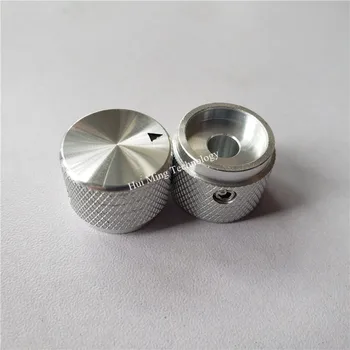 5pcs aluminija gumb Knurled potenciometer gumb 20*15.5*6 mm potenciometer skp Glasnosti gumb za vklop skp za HI-FI ojačevalec