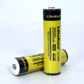 8-40pcs Liitokala Lii-35S Zaščitene 18650 3400mAh Polnilne Li-lon baterij z 2MOS PCB 3,7 V Za Svetilko