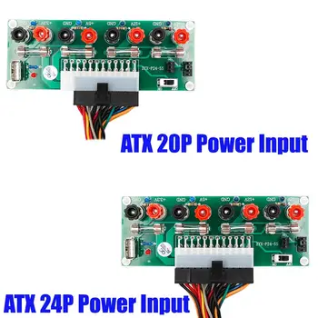 ATX 20/24 Zatiči ATX Benchtop PC Moč Zlom Modul kartica z USB 5V Vrata Benchtop potovalni Računalnik