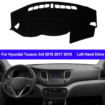 Avto nadzorna plošča Pokrov Dash Mat Za Hyundai Tucson 3. 2016 2017 2018 Dashmat Pad Preproga na Armaturno Ploščo Sonce Odtenek Auto Avto Styling