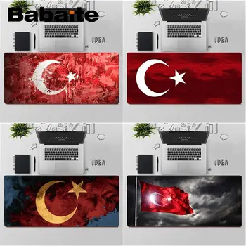 Babaite Visoke Kakovosti Turčija Zastavo Gume Miško Trajne Namizje Mousepad Gume Gaming Računalnik mousepad
