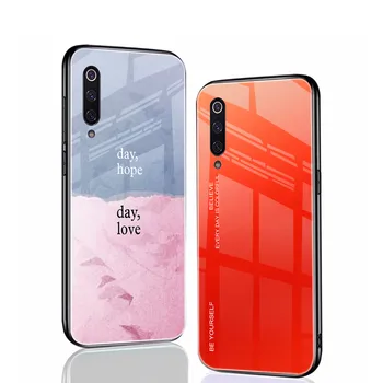 Barva Primeru za Xiaomi Redmi Opomba 8 8T 9 7 9A 9C 10X 5G K30 Pro S Stekla Telefon Primerih Mi Opomba 10 9 Pro Lite F1 Kritje Capa Funda