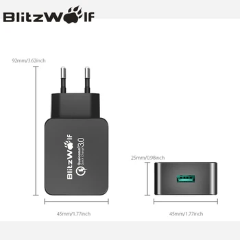 BlitzWolf 18W hitro Hitro Polnjenje 3 Univerzalni Telefonski Polnilnik, Mikro USB Kabel Tip C Mobilni Mobilni Telefon Pribor za Polnjenje QC 3.0