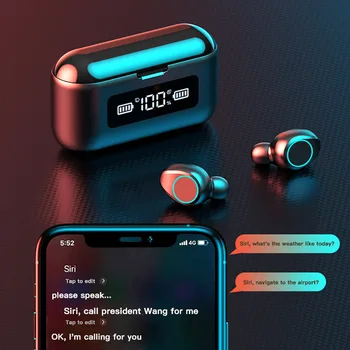Bluetooth V5.1 Slušalke Brezžične Slušalke Z Mikrofonom Šport Vodotesne Slušalke 2000mAh Polnjenje Polje Za iPhone, Samsung
