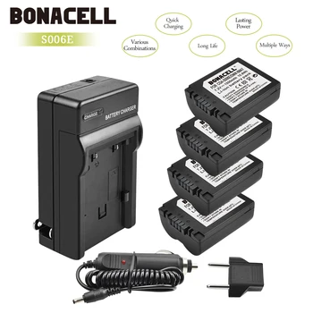 Bonacell 1500mAh CGA-S006 CGR CGA S006E S006A S006 DMW-BMA7 Kamere, Baterija+Polnilec za Panasonic DMC FZ7 FZ8 FZ18 FZ28 FZ50 L50