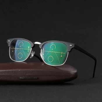 Branje Očala Moških Prehod Sonce Photochromic nastavljiv vizijo Z Multifokalna Dioptrije Progresivna očala lentes de lectura