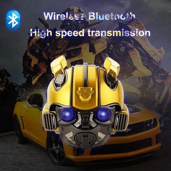 Bumbar Čelada Bluetooth Zvočnik Fm Radio, Usb Mp3 TF Smart Subwoofer Modri Zob 5.0 Prenosni Mini Brezžična Stereo Zvočniki