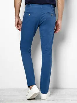 Colins Moških Slim Fit Modre Hlače, moške hlače, moške hlače, Hlače za moške moške hlače, CL1024683