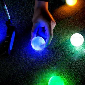 Crestgolf 6Pcs Praksi prižgejo LED Golf Žogic Žareti V Temno Noč Dobave Dodatki Darilo