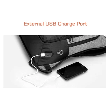 Crossten Dvojno Anti-theft Zunanji USB Polnjenje 16