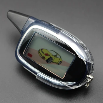 Dvosmerni LCD zaslon, Daljinski upravljalnik Ključni Fob Verige keychain za 2 Način avto alarmni sistem Scher Khan M7 Scher-Khan magicar 7
