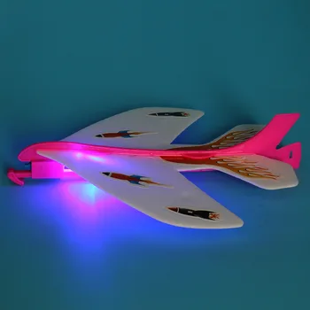 Elastični Svetlobna Katapult Letalo Letalo Diy Flash Elastična Krog Otrok Izobraževalne Igrače Za Fante Darilo za Rojstni dan Za Otroke