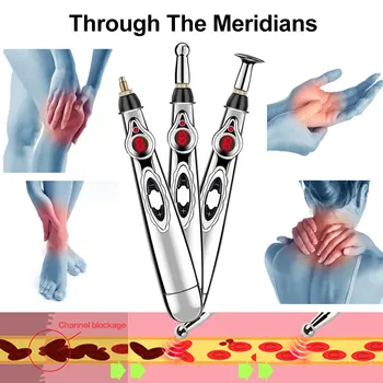 Elektronski Akupunktura Pero Električni Meridian Energy Pero Poldnevnikov Masaža Telesa Za Lajšanje Bolečin Laser Zdravljenja Zdraviti Mišični Stimulator