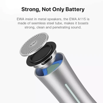 EWA A115 Res Brezžične Stereo TWS 105 ur čas predvajanja Bluetooth Zvočnik vgrajeni 6000mAh Baterija za ponovno Polnjenje Odličen Zvok & Bass