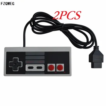 FZQWEG 2 KOS Krmilnik za Igre Palčko Za ZDA/EU različica Nintendo NES NTSC Sistem Konzole Klasični Slog, 6 ft, 3. stranka