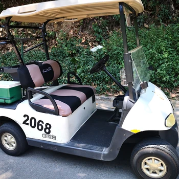Golf Voziček Sedeža Nastavite Primerni za EZGO TXT,RXV in Klub Avto DS. Dihanje Stroj Poliester Očesa Krpo. Obnovite vašo Golf Voziček.