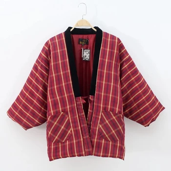 Haori Tradicionalni Zimski Japonski Kimono Mujer Japonska Yukata Kimonos Obleko ' Enske Mo {Ki Vrh Mujer Folk Stil Zimska Oblačila Pajama