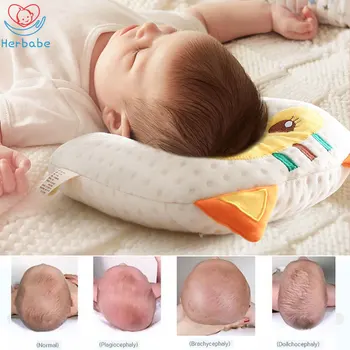 Herbabe Anti Ravno Glavo Baby Blazine za Novorojenega Dojenčka Bombaž iz Lateksa Vratu Preprečevanje Blazine, Otroci Malčka zdravstvene Nege Blazino Otroška Soba