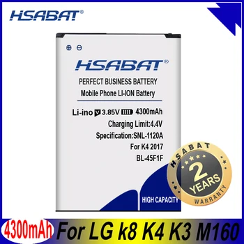 HSABAT 4300mAh BL-45F1F Baterija za LG k8 K4 K3 M160 LG Aristo MS210 X230K M160 X240K LV3 (K8 2017 različica)
