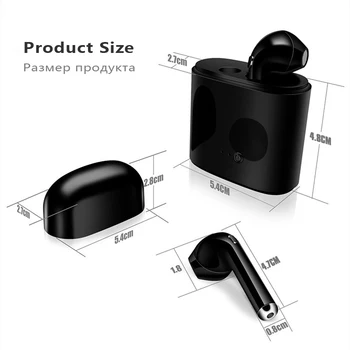 I7s Tws Bluetooth Slušalke Mini Brezžična Čepkov Šport za Prostoročno uporabo Brezžične Slušalke s Polnjenjem Polje za Telefon xiaomi