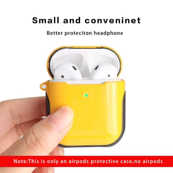 IKSNAIL Za Airpods Primeru, če so Brezžične Bluetooth Slušalke Primeru Za Apple Air Stroki Primeru Slušalke Primeru Polje Kritje Za Airpods 2