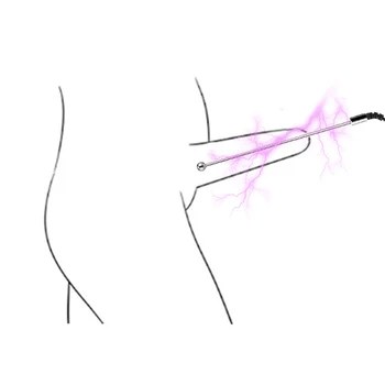 Iz nerjavečega jekla moški bi-polar Električnega udara sečnice penis plug dilator naprave kovinske elektro stimulacije sex igrača za moške