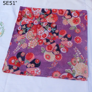 Japonski slog handkerchief furoshiki cotton/cvet natisnjeni 52 cm/Veliko Uporablja