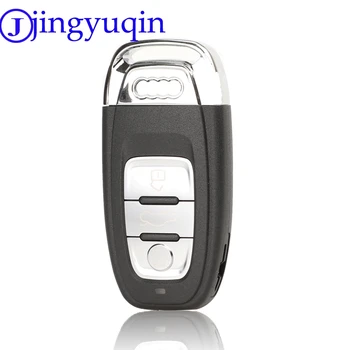 Jingyuqin 10ps 3/4 Gumbi Smart Remote Avto Ključ Lupini Kritje Primera Fob Za Audi A4L A6L V5 A5 754C / 754G