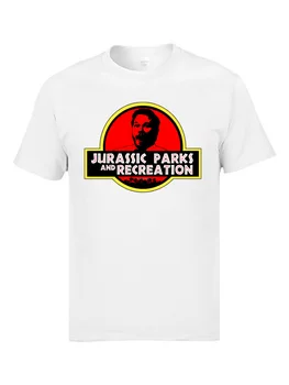 Jurassic Parki in Rekreacija Kul Majice s kratkimi rokavi Moški Modni Oblačila XXXL Oče Tshirts Bombaž Fitnes Tee Srajce Za Moške