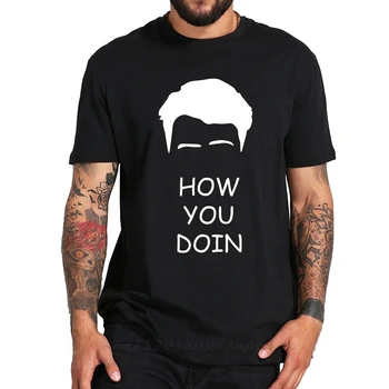 Kako Ste Doin Majica s kratkimi rokavi Moški Joey Pet Stavek Design Vrhovi Bombaž Priložnostne Tee Udobno, Visoko Kakovostno Prijatelji T-shirt EU Velikost