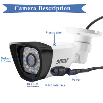Klečeplazen Nepremočljiva Prostem 1080P IP Kamera Sony IMX323 Senzor vgrajen IR-Cut Filter Night Vision Home Security Kamera Onvif