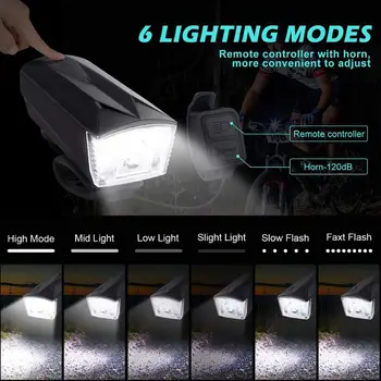 Kolo Nastavite Svetlobno Močan Izposoja Žarometov + Rep Svetlobe USB Polnilna LED Spredaj Nazaj Zadnje Luči Cestno Svetilko