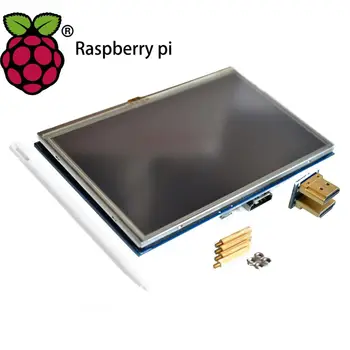 ! LCD modul Pi TFT 5 palčni Ohmska Zaslon na Dotik LCD ščit modul HDMI vmesnik za Raspberry Pi 3 A+/B+/2B