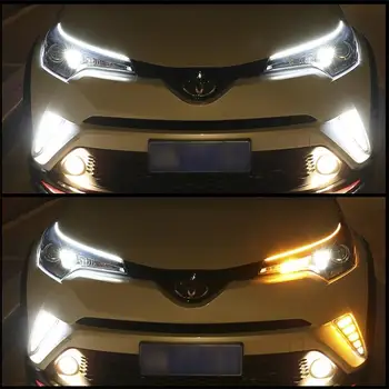LED Luči Obrvi Darkice Žarnico, Trak Vključite Signal za VW Jetta MK6 Polo Golf, Passat B5 Scirocco Lavida Dnevnih Luči