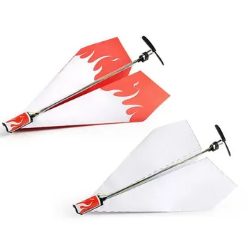 Letalo, Nadzor Ravnini, Zgibanje Papirja Igrače Model DIY Moč Motorja Rdeče Rc Letalo Letalo Otroci Boy Toy Diecast Letalo Air