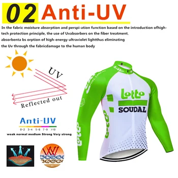 LOTO 2020 Kolo Nositi MTB Kolesarjenje Oblačila Ropa Ciclismo Kolo enotno Cikel Dolg rokav Flisa Dirke Kolesarski Dres