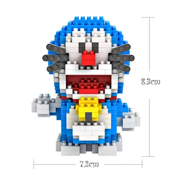 LOŠKI jigsaw igrača DIY Doraemon mačka jingle mačka mikro-vaja gradnik majhnih delcev igrače za otroke, igrače božič vip povezavo