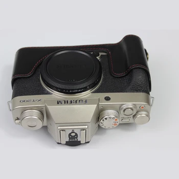 Luksuzni PU Usnjena torbica za Fotoaparat torba Za Fujifilm Fuji XT200 X-T200 X T200 Pol Pokrov zaščitni lupini Z Baterijo Odpiranje